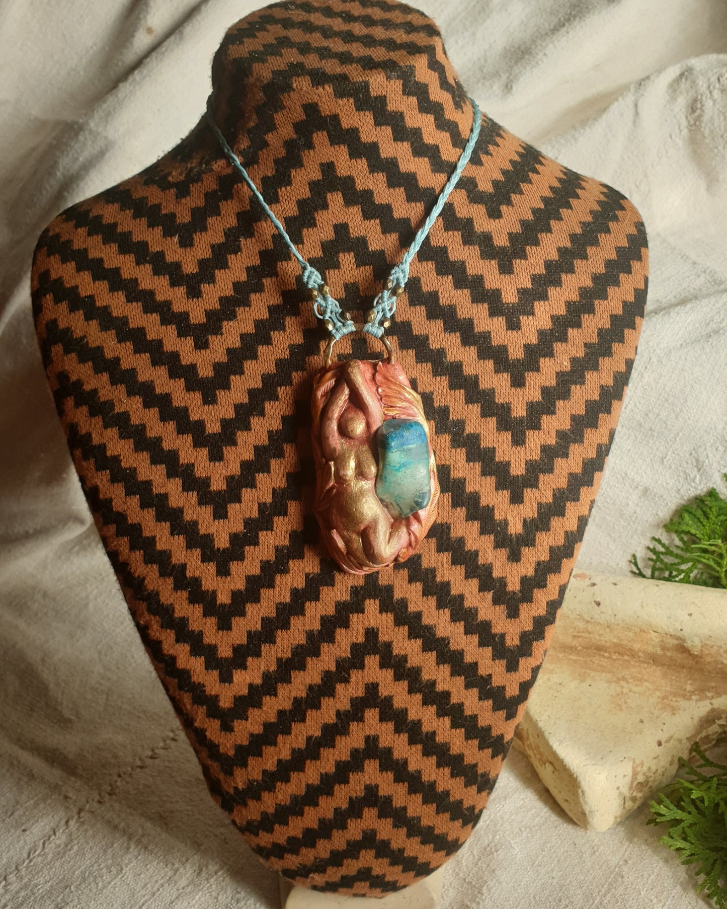 šatukit ogrlica - shattuckite- boginja