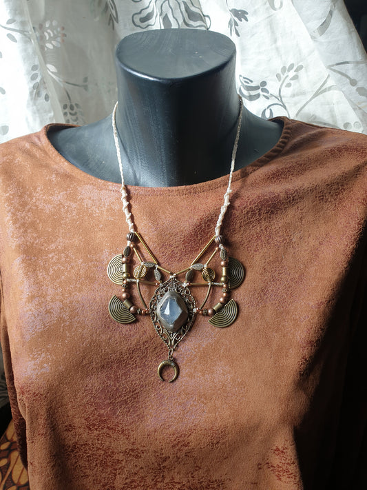 celestit - neo tribal boho ogrlica