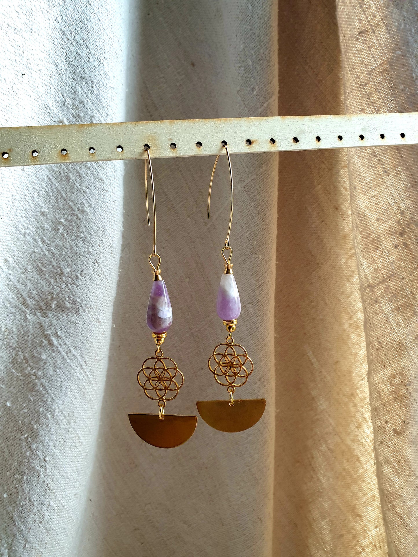 ametist naušnice - sjeme života