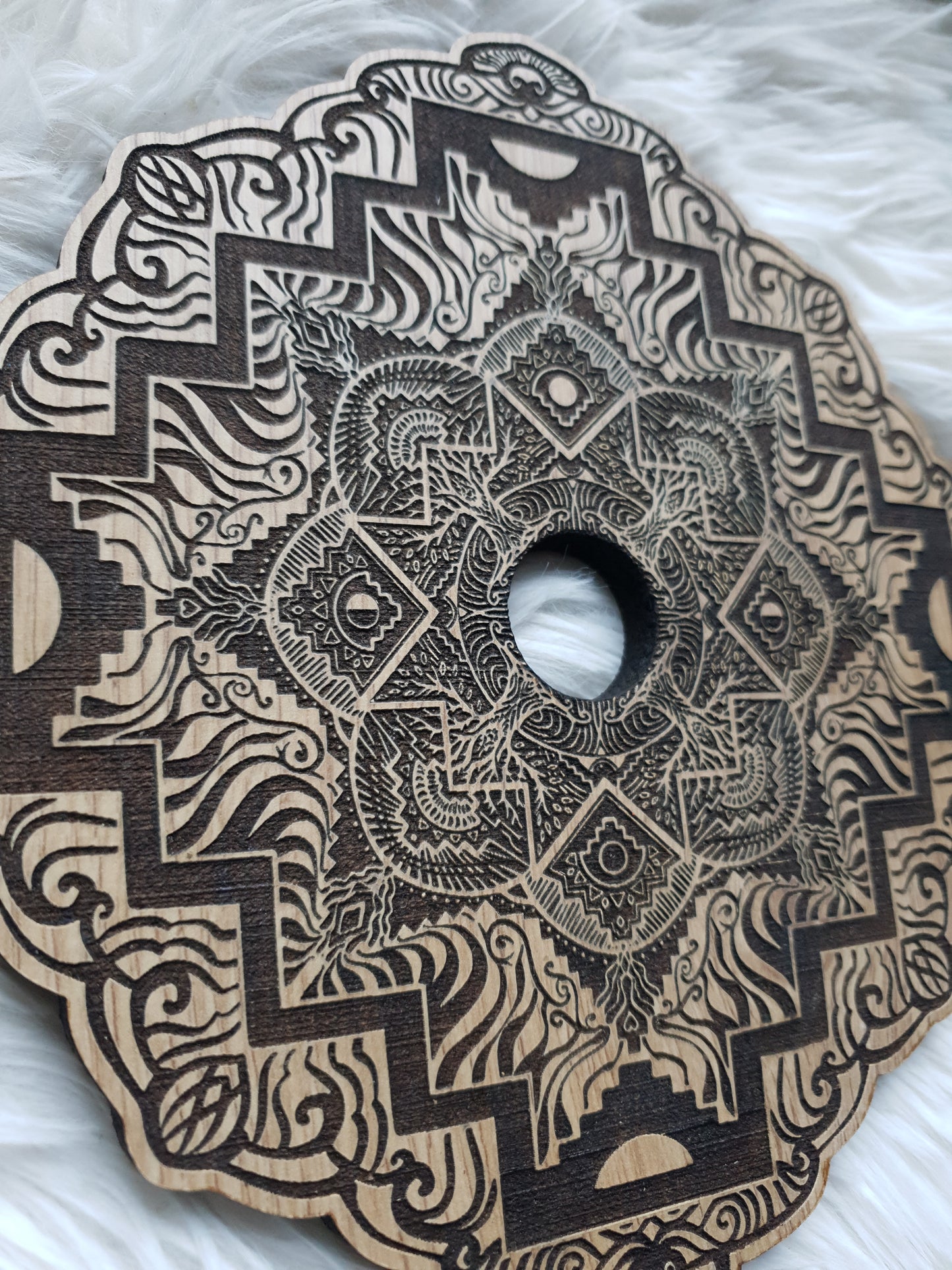 chakana mandala 4 - mjesečeve mjene i drvo života mini