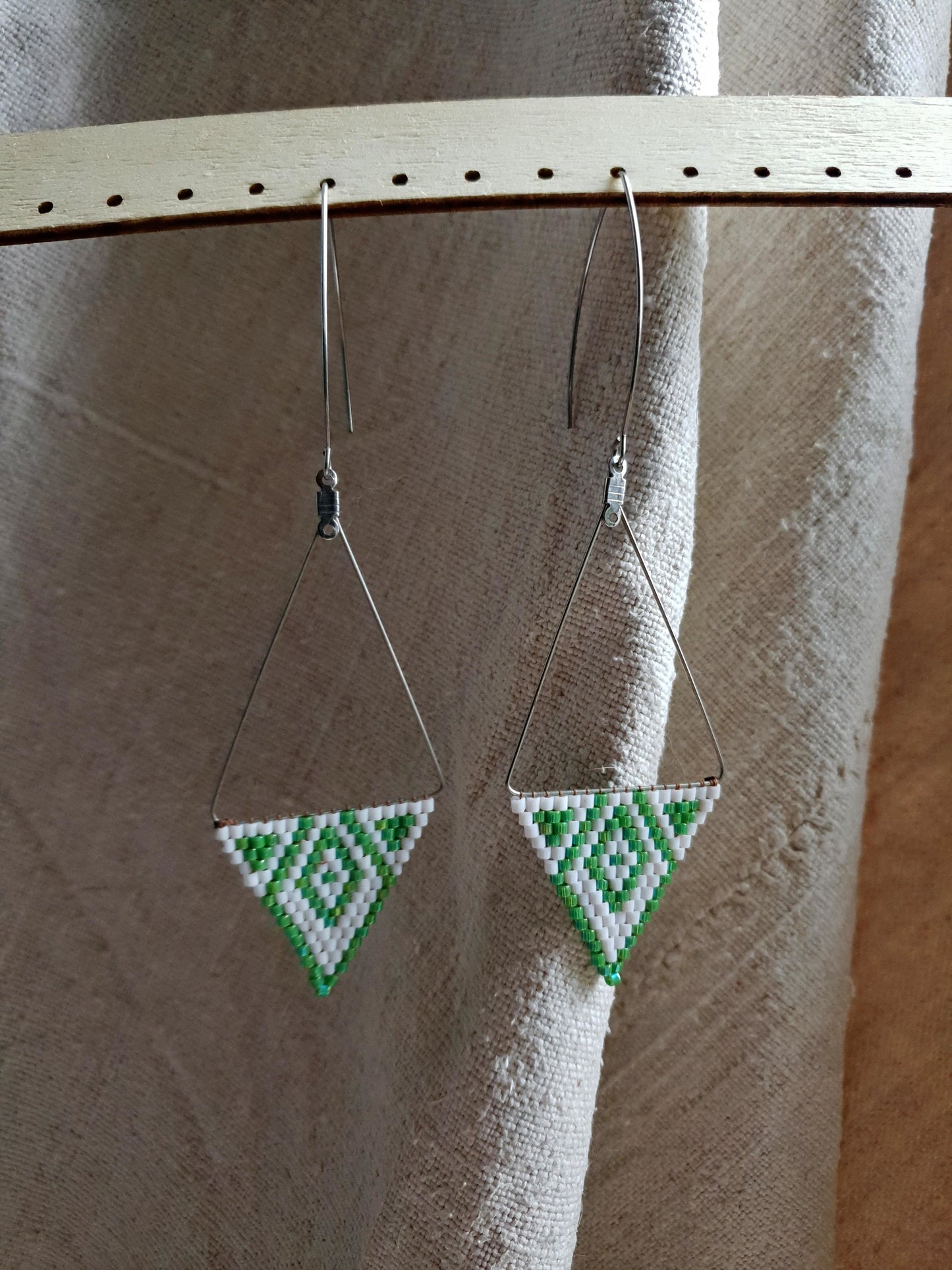 miyuki naušnice od staklenih perlica