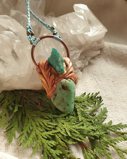 krizopras - amazonit ogrlica