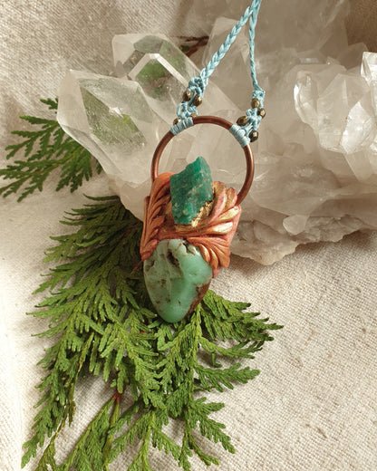 krizopras - amazonit ogrlica