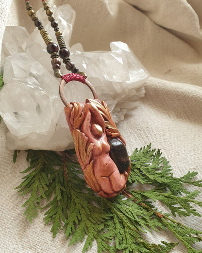 granat ogrlica - boginja