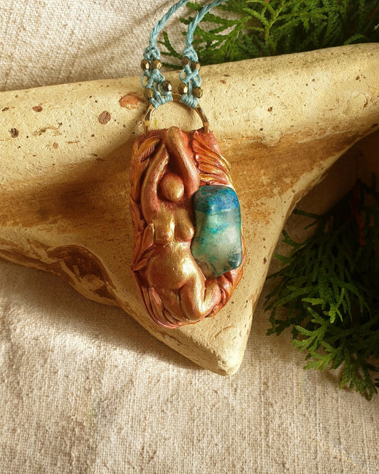 šatukit ogrlica - shattuckite- boginja