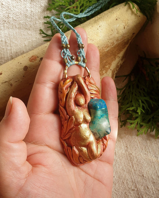 šatukit ogrlica - shattuckite- boginja