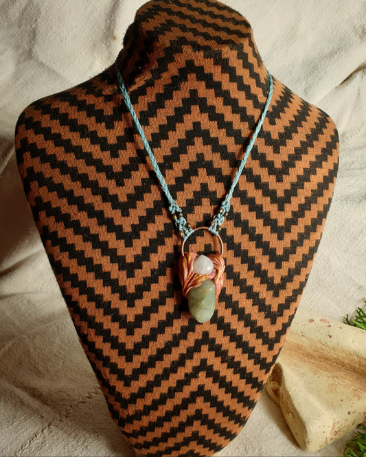 mjesečev kamen - akvamarin privjesak