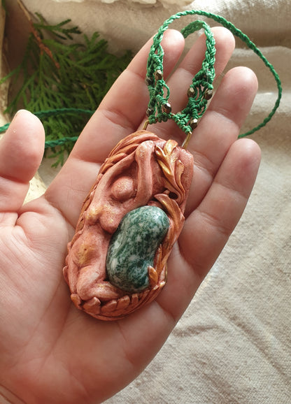 boginja ogrlica - mahovinski ahat