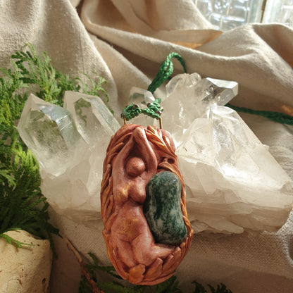 boginja ogrlica - mahovinski ahat