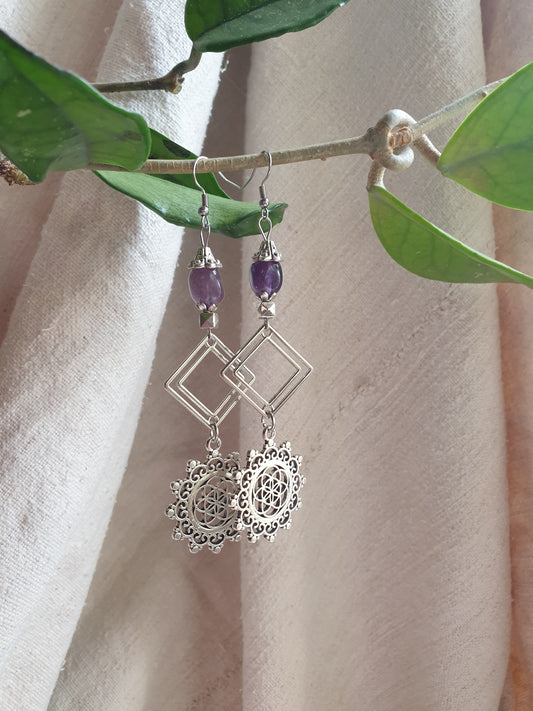 ametist naušnice - sjeme života