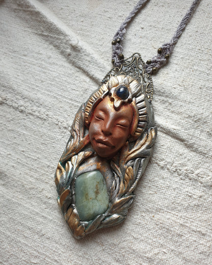 akvamarin i kijanit čuvar - ogrlica