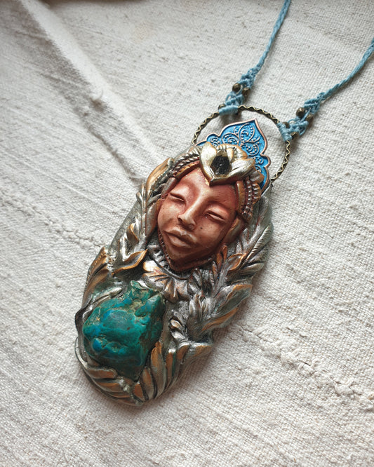 krizokola šumski kristalni čuvar ogrlica