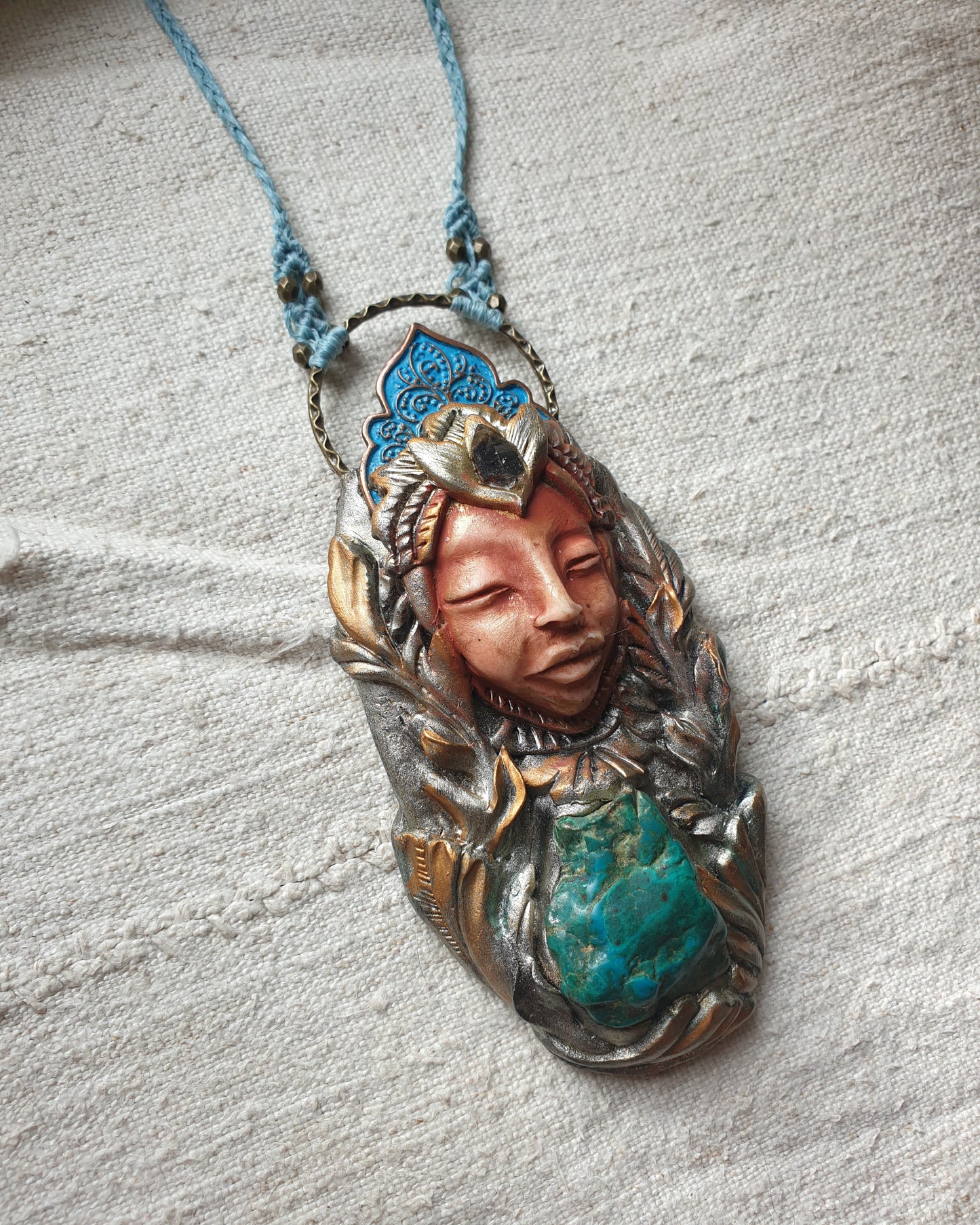 krizokola šumski kristalni čuvar ogrlica