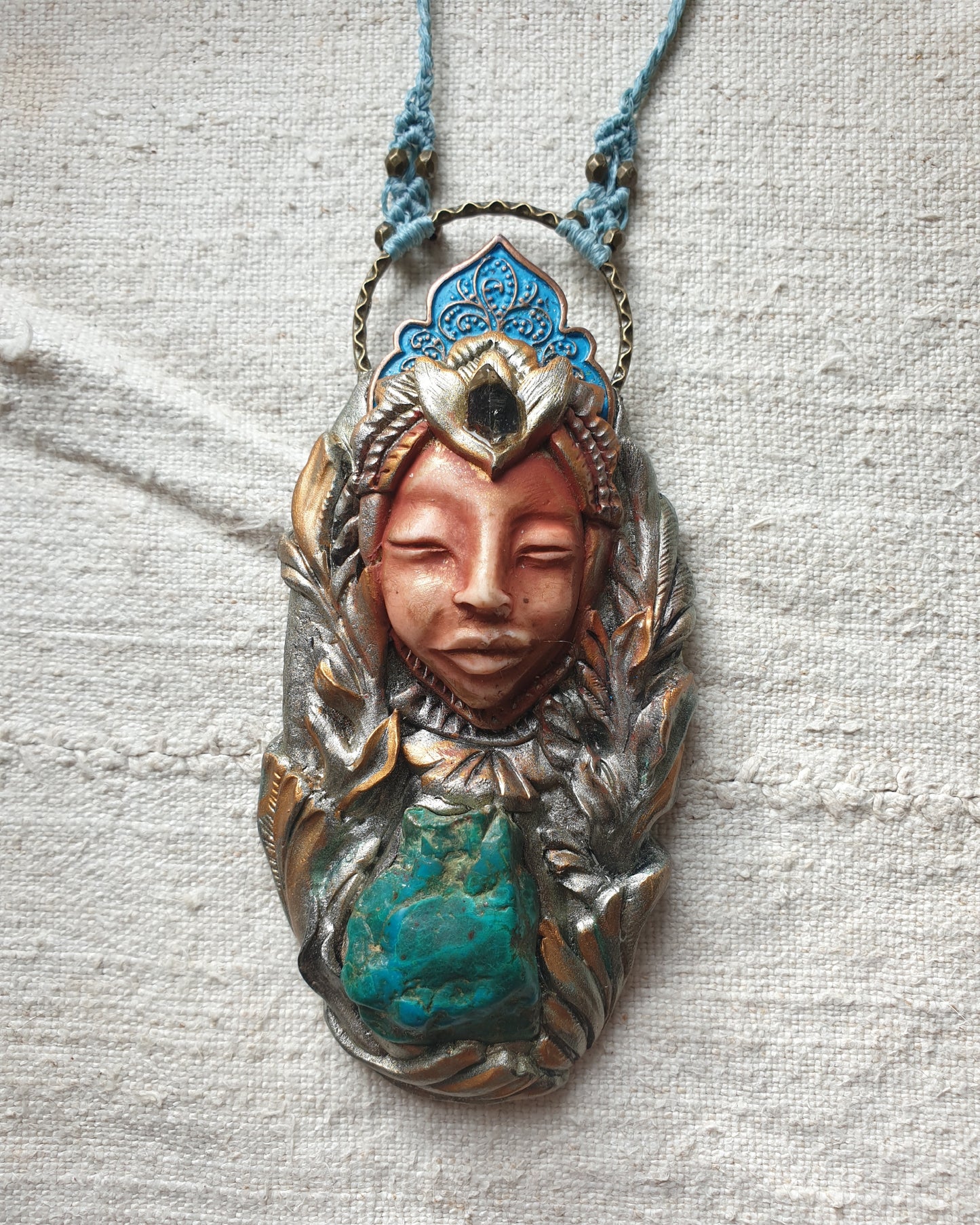 krizokola šumski kristalni čuvar ogrlica