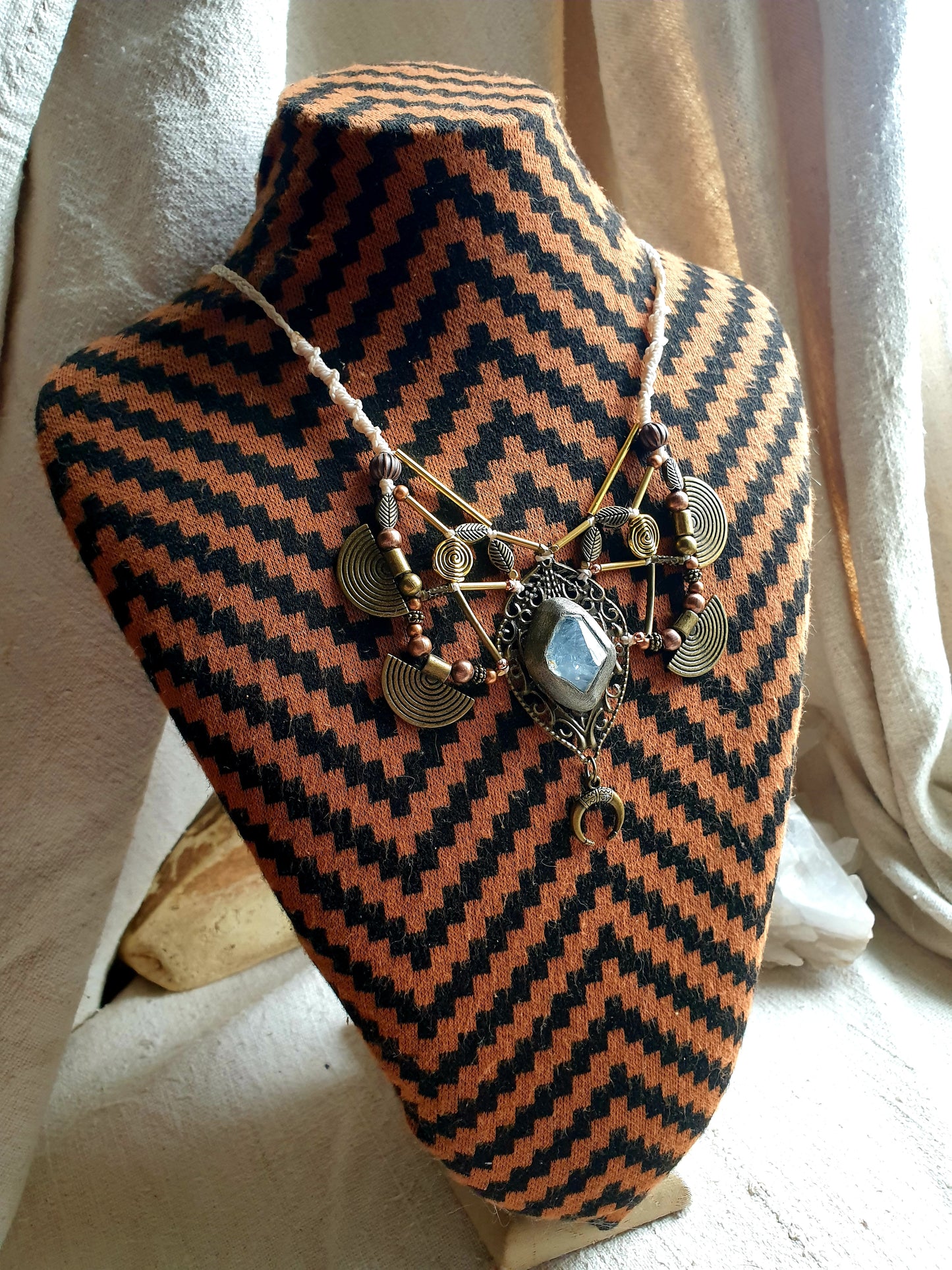 celestit - neo tribal boho ogrlica