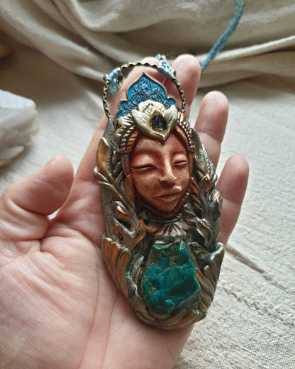 krizokola šumski kristalni čuvar ogrlica